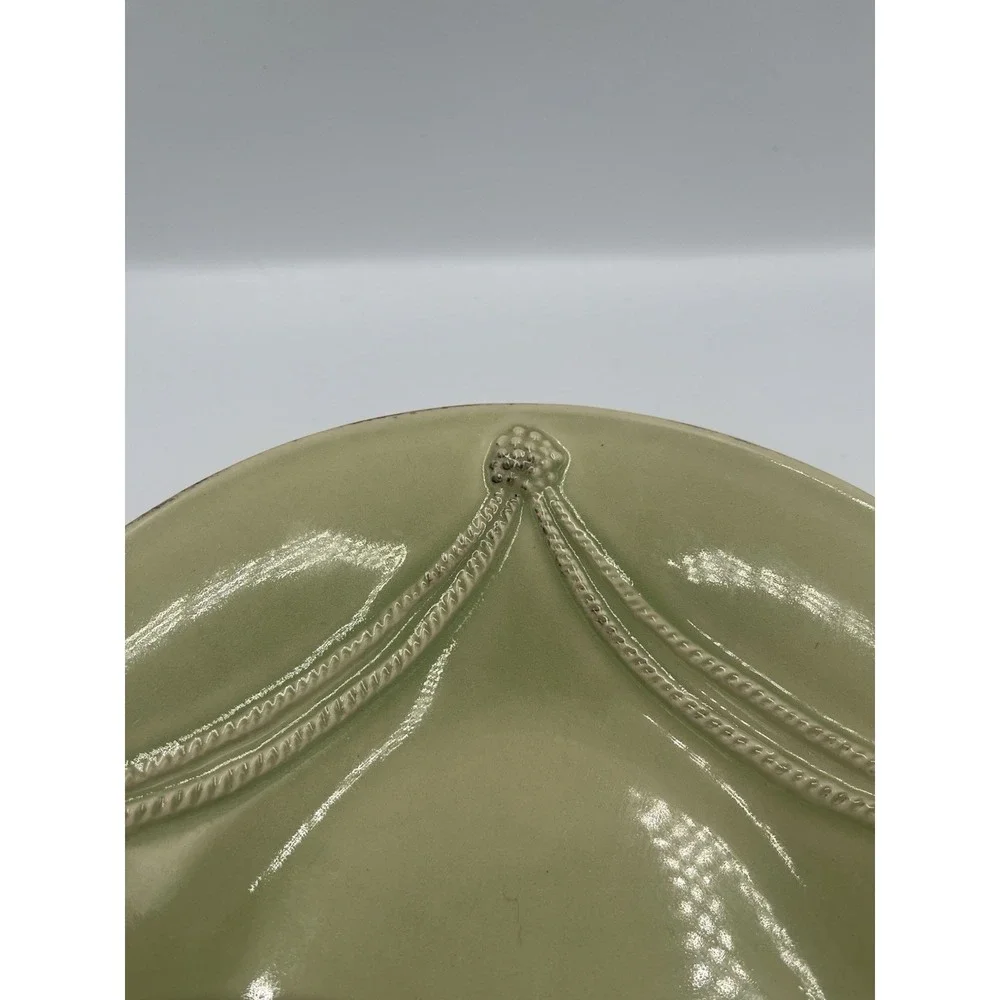 NEW JULISKA Berry & Thread Pistachio Green Oval Serving Platter 17 3/4